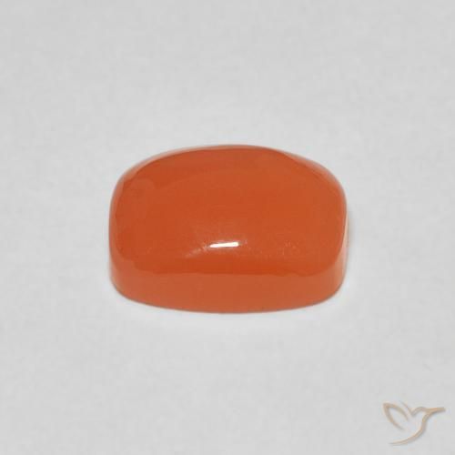 Pedra da Lua Laranja Profundo Natural 2.21ct, Almofada, Translúcido