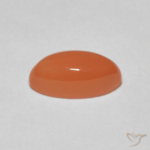 Pedra da Lua Laranja Avermelhado Claro Natural 1.62ct, Marquesa, Translúcido
