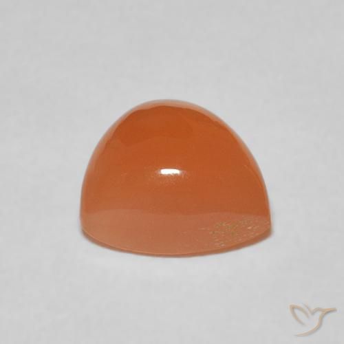 Pedra da Lua laranja avermelhado Natural 1.93ct, Trilhão, Translúcido