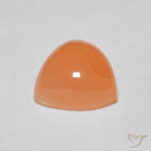 Pedra da Lua Laranja Melão Natural 2.09ct, Trilhão, Translúcido