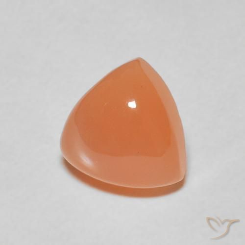 Pedra da Lua Laranja claro Natural 2.07ct, Trilhão, Translúcido