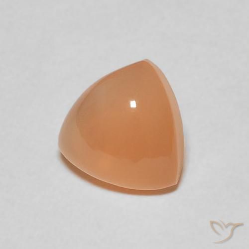 Pedra da Lua Laranja Melão Natural 1.70ct, Trilhão, Translúcido