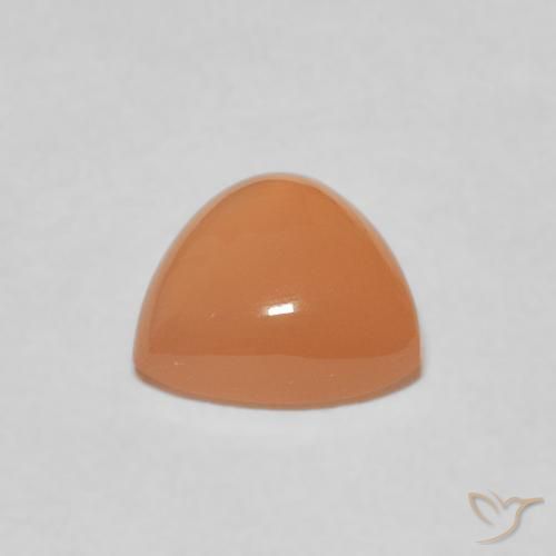Pedra da Lua Laranja Melão Natural 1.70ct, Trilhão, Translúcido