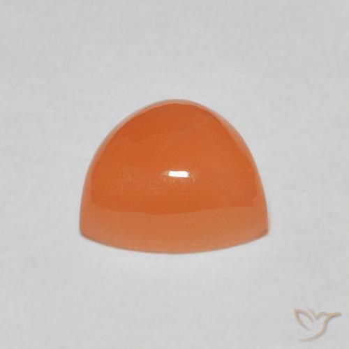 Pedra da Lua Laranja Avermelhado Claro Natural 1.89ct, Trilhão, Translúcido