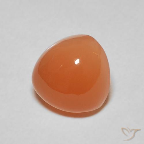 Pedra da Lua Laranja Médio Natural 2.15ct, Trilhão, Translúcido