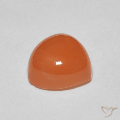 Pedra da Lua Laranja Médio Natural 2.15ct, Trilhão, Translúcido