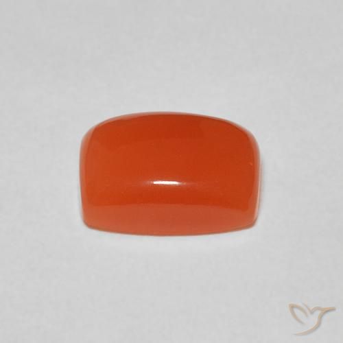 Pedra da Lua Laranja Intenso Natural 2.06ct, Almofada, Translúcido