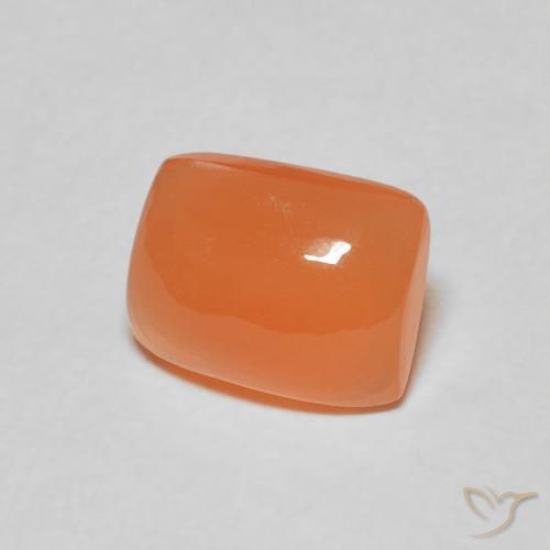 Pedra da Lua laranja avermelhado Natural 2.19ct, Almofada, Translúcido