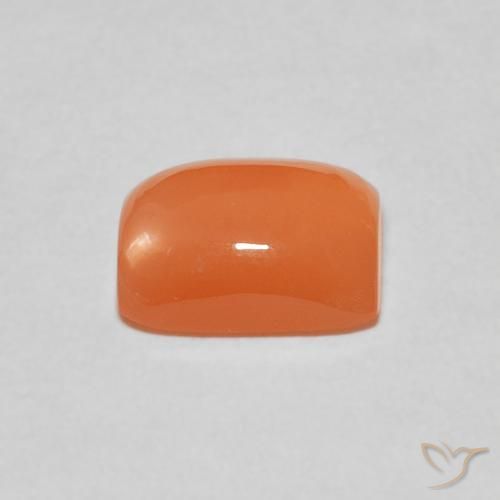 Pedra da Lua laranja avermelhado Natural 2.19ct, Almofada, Translúcido