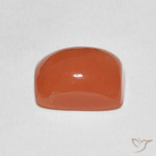 Pedra da Lua laranja avermelhado Natural 2.61ct, Almofada, Translúcido