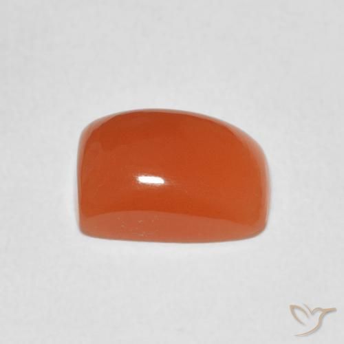 Pedra da Lua Laranja Intenso Natural 2.05ct, Almofada, Translúcido