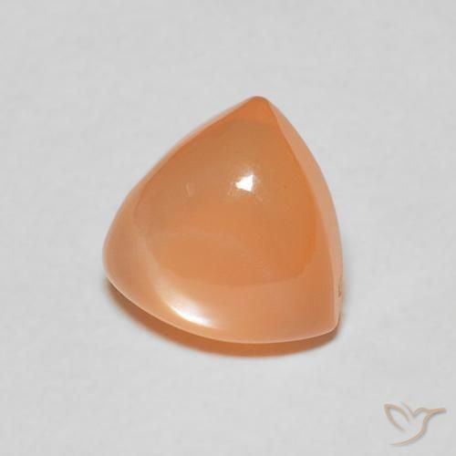 Pedra da Lua Medium Light-Orange Natural 1.86ct, Trilhão, Translúcido