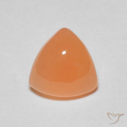 1.76ct Natural Laranja Médio Pedra da Lua, Trilhão, Translúcido