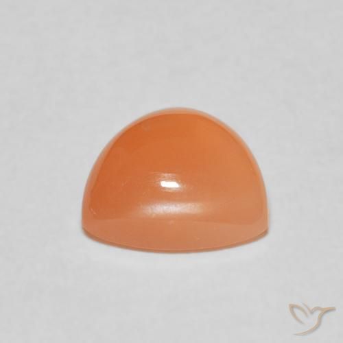 Pedra da Lua Laranja Médio Natural 1.76ct, Trilhão, Translúcido