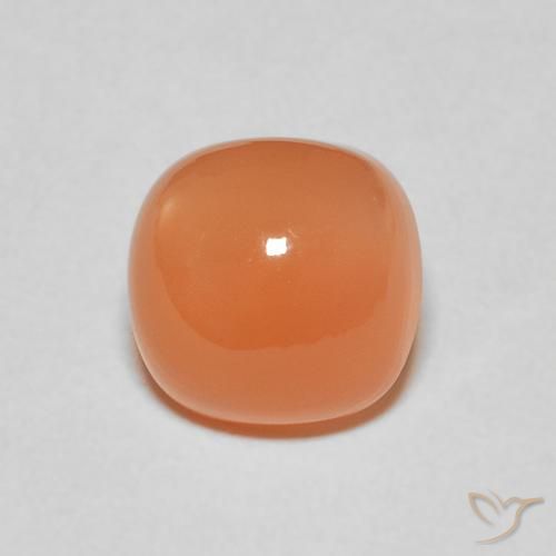 2.52ct Natural Laranja claro Pedra da Lua, Almofada, Translúcido