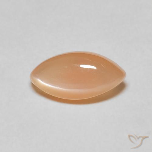 1.21ct Natural Medium Light-Orange Pedra da Lua, Marquesa, Translúcido