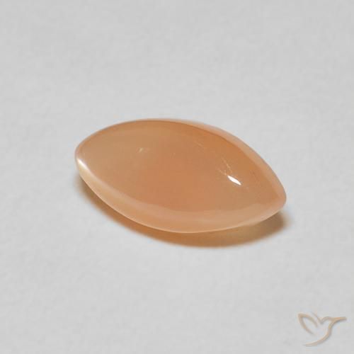 Pedra da Lua Medium Light-Orange Natural 1.21ct, Marquesa, Translúcido