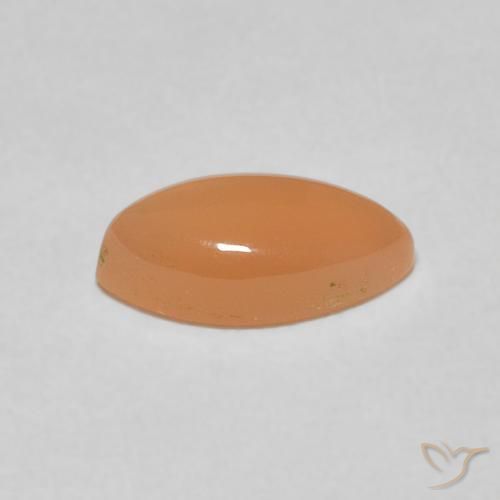 Pedra da Lua Medium Light-Orange Natural 1.21ct, Marquesa, Translúcido