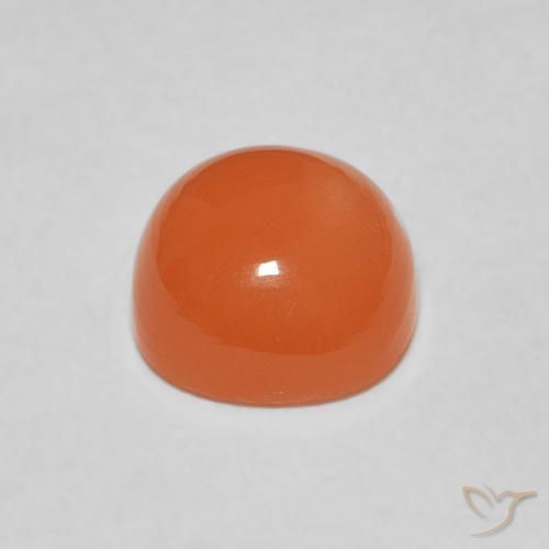Pedra da Lua laranja avermelhado Natural 2.37ct, Almofada, Translúcido
