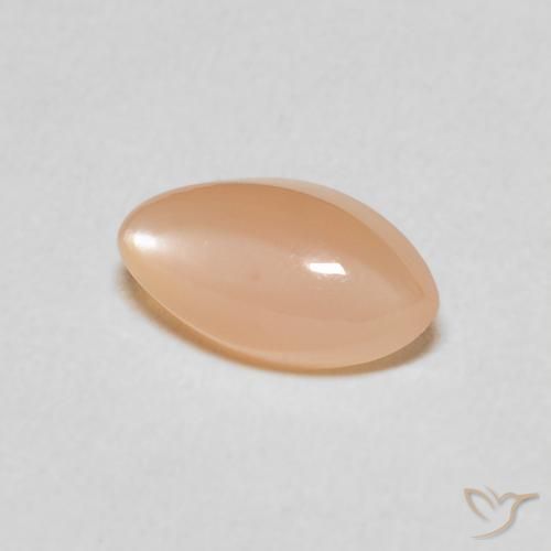 Pedra da Lua pêssego laranja Natural 1.35ct, Marquesa, Translúcido