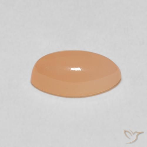 Pedra da Lua pêssego laranja Natural 1.35ct, Marquesa, Translúcido