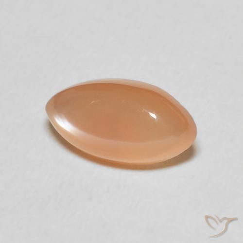 Pedra da Lua Medium Light-Orange Natural 1.47ct, Marquesa, Translúcido