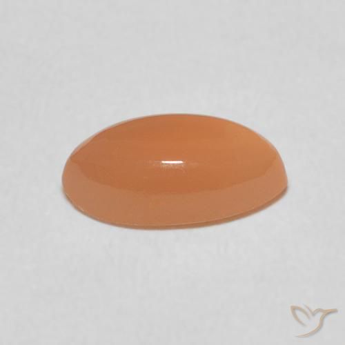 Pedra da Lua Medium Light-Orange Natural 1.47ct, Marquesa, Translúcido