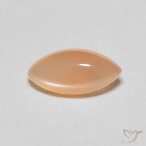 1.16ct Natural pêssego laranja Pedra da Lua, Marquesa, Translúcido