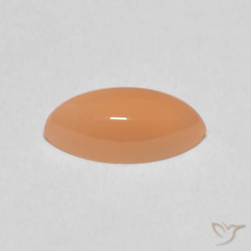 Pedra da Lua pêssego laranja Natural 1.16ct, Marquesa, Translúcido
