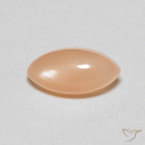 1.51ct Natural Medium Light-Orange Pedra da Lua, Marquesa, Translúcido
