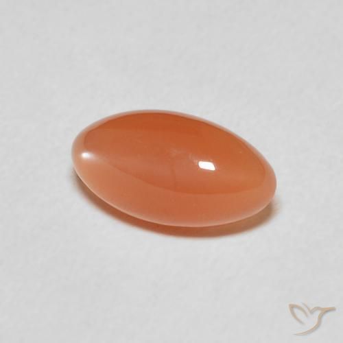 Pedra da Lua Laranja Profundo Natural 1.52ct, Marquesa, Translúcido