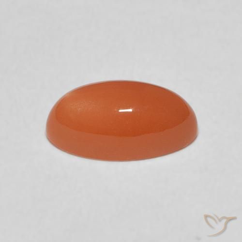 Pedra da Lua Laranja Profundo Natural 1.52ct, Marquesa, Translúcido