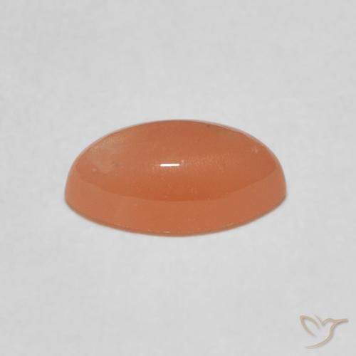 Pedra da Lua Laranja Médio Natural 1.34ct, Marquesa, Translúcido