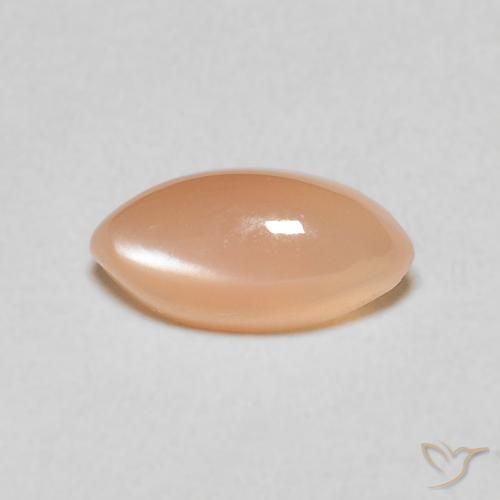1.35ct Natural Medium Light-Orange Pedra da Lua, Marquesa, Translúcido
