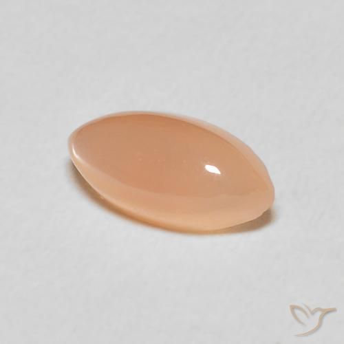 Pedra da Lua Medium Light-Orange Natural 1.35ct, Marquesa, Translúcido