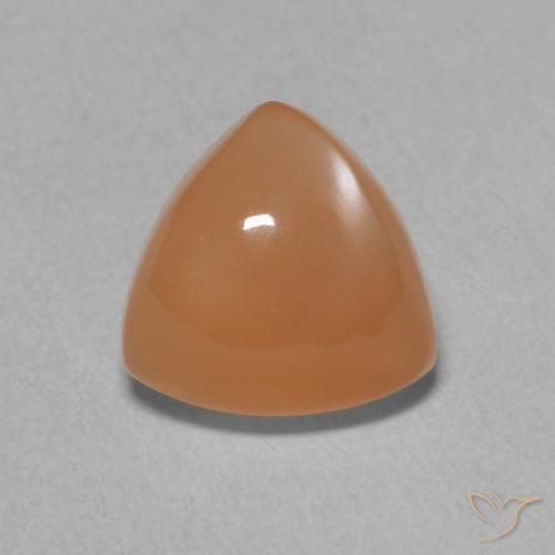 1.77ct Natural laranja avermelhado Pedra da Lua, Trilhão, Translúcido
