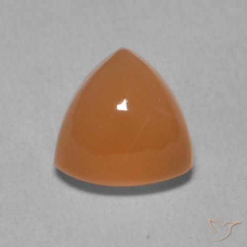 2.07ct Natural Laranja Médio Pedra da Lua, Trilhão, Translúcido