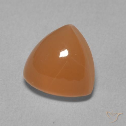 Pedra da Lua Laranja Médio Natural 2.07ct, Trilhão, Translúcido
