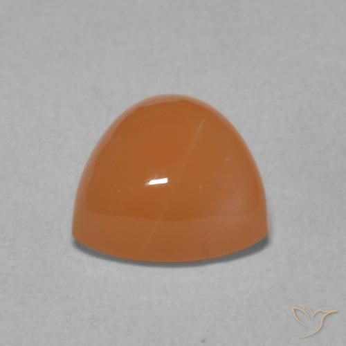 Pedra da Lua Laranja Médio Natural 2.07ct, Trilhão, Translúcido