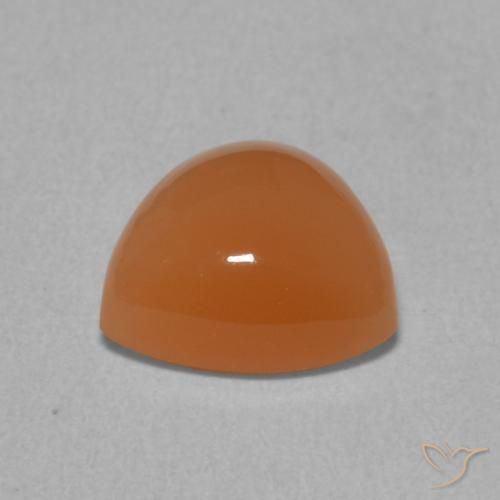 Pedra da Lua Damasco Laranja Quente Natural 1.91ct, Trilhão, Translúcido