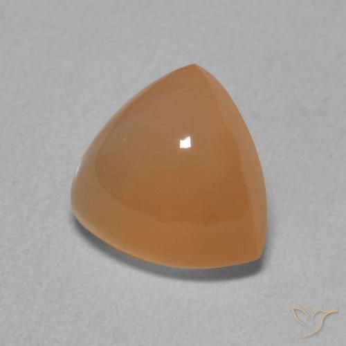 Pedra da Lua Laranja Médio Natural 1.81ct, Trilhão, Translúcido