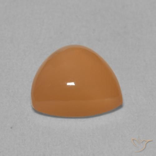 Pedra da Lua Laranja Médio Natural 1.81ct, Trilhão, Translúcido