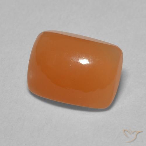 Pedra da Lua Laranja Médio Natural 2.14ct, Almofada, Translúcido