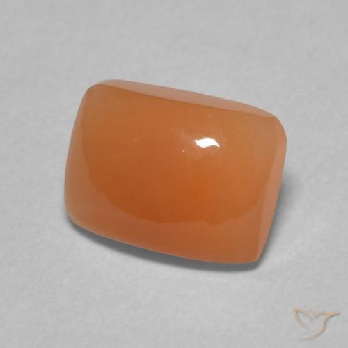 Pedra da Lua Laranja claro Natural 2.00ct, Almofada, Translúcido