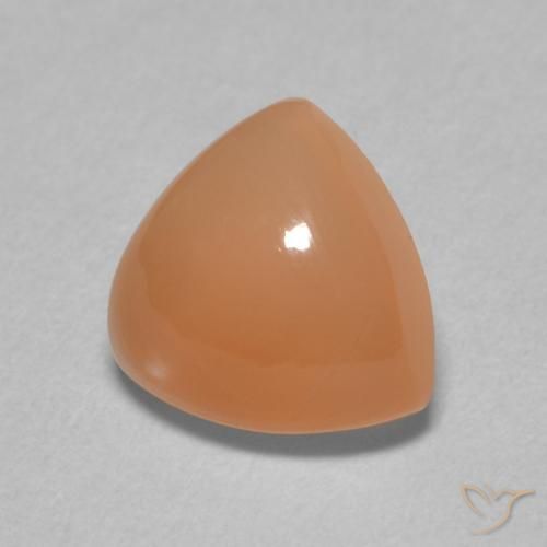 Pedra da Lua Laranja Avermelhado Claro Natural 1.81ct, Trilhão, Translúcido
