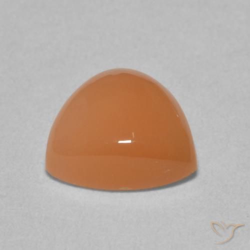 Pedra da Lua Laranja Avermelhado Claro Natural 1.81ct, Trilhão, Translúcido