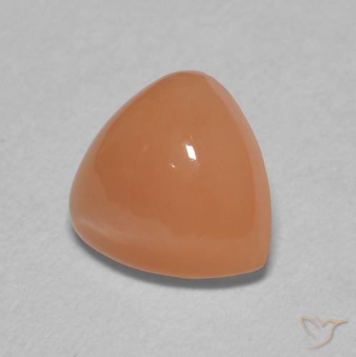 Pedra da Lua Laranja claro Natural 1.54ct, Trilhão, Translúcido