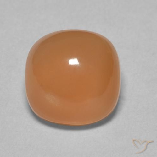 2.30ct Natural Laranja claro Pedra da Lua, Almofada, Translúcido