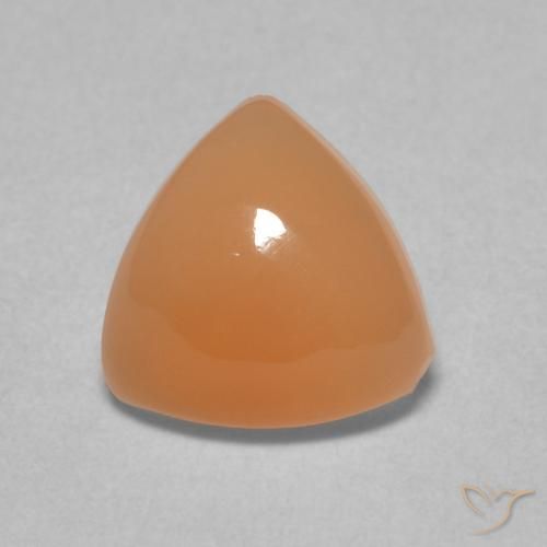 1.67ct Natural Laranja Avermelhado Claro Pedra da Lua, Trilhão, Translúcido