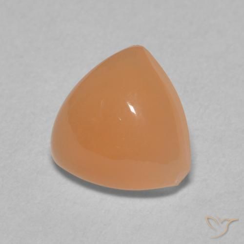 Pedra da Lua Laranja Avermelhado Claro Natural 1.67ct, Trilhão, Translúcido